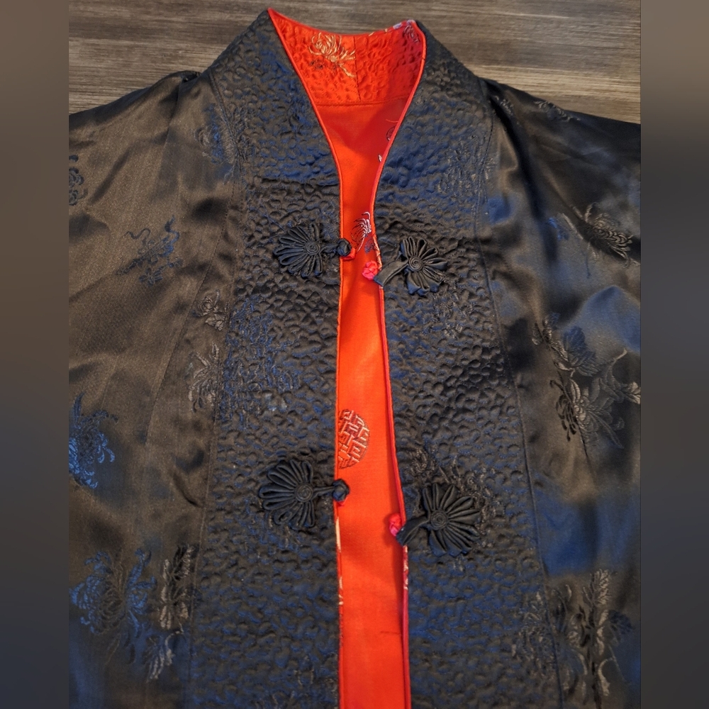 Reversible Asian Silk Jacket- Medium - image 2